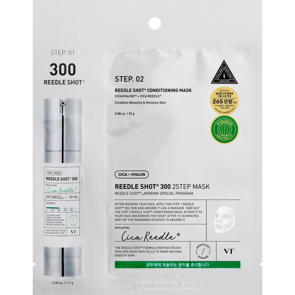 VT Cosmetics Reedle Shot 300 – 2-Step Intensive Sheet Mask