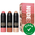 Sunkissed Skin Trio – Mini Bronzer, Blush & Highlighter Set