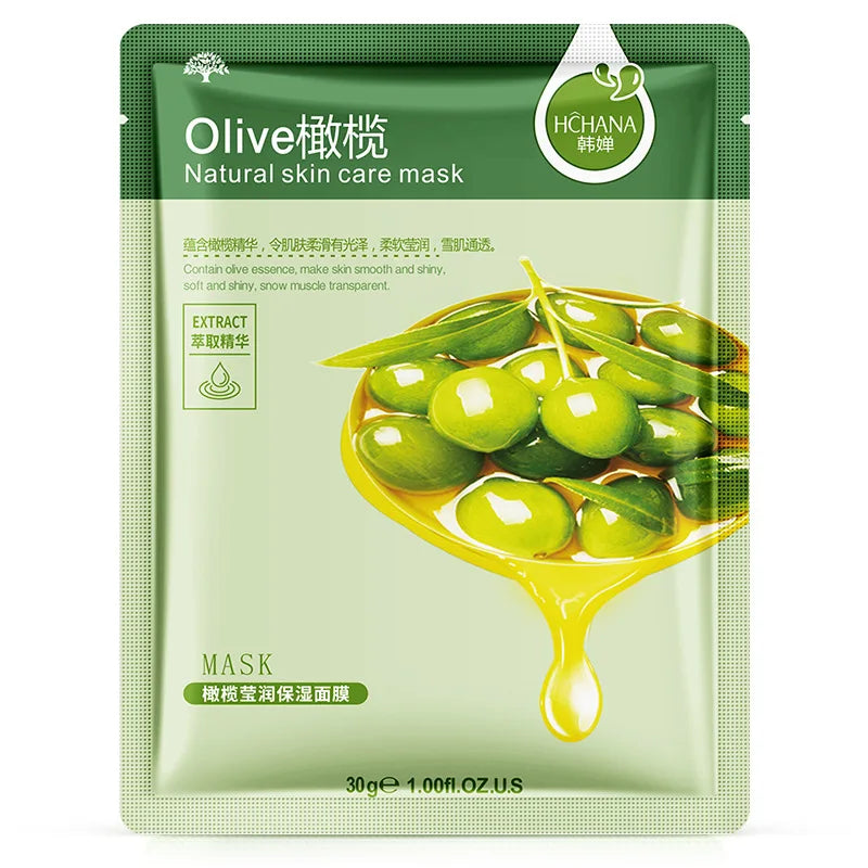Korean Natural Plant Sheet Mask – Aloe & Fruit Anti-Aging 10pcs