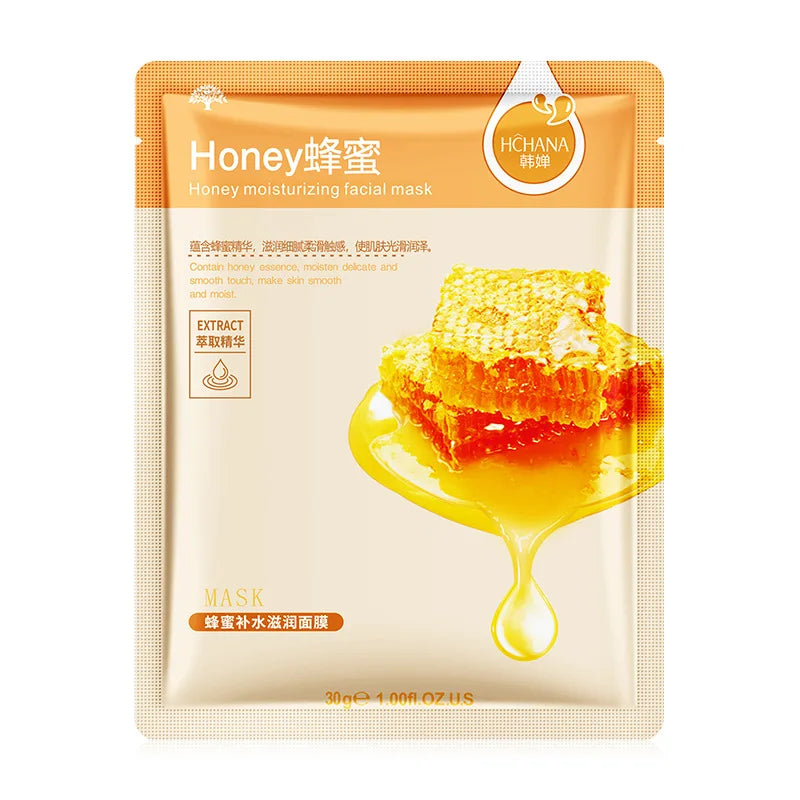 Korean Natural Plant Sheet Mask – Aloe & Fruit Anti-Aging 10pcs