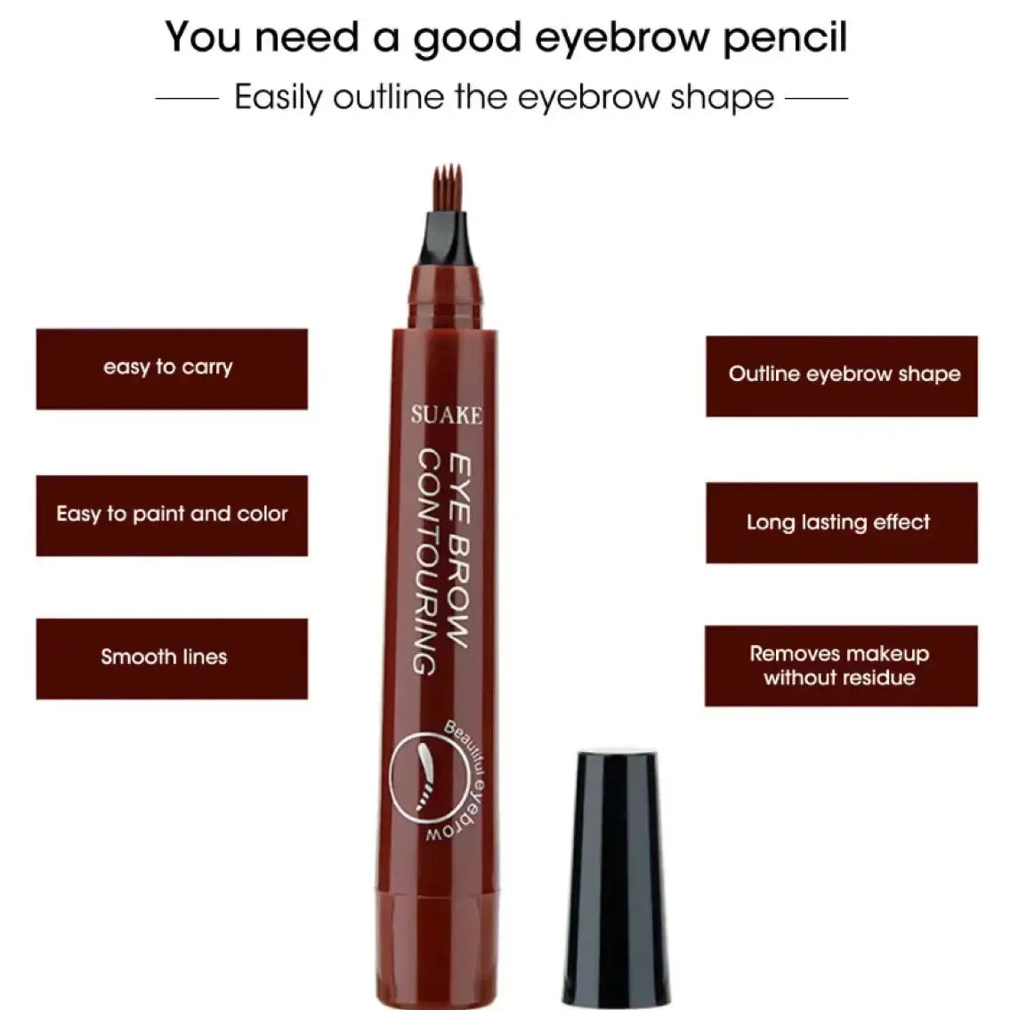 Waterproof Eyebrow Pencil – Long-Lasting Professional Brow Enhancer