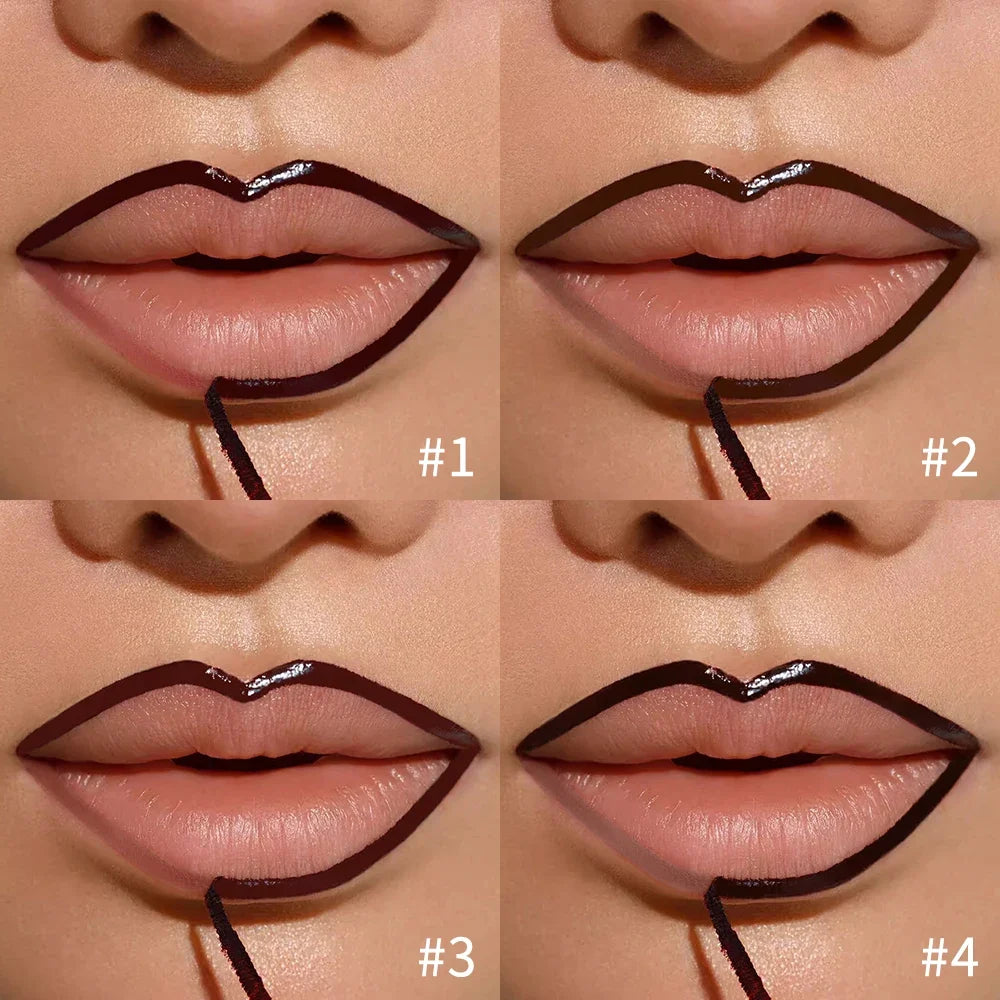 Peel-Off Lip Liner Pencil – Matte Waterproof Long-Wear Lip Stain