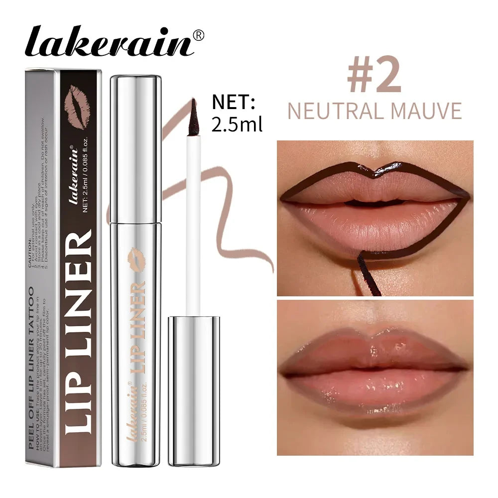 Peel-Off Lip Liner Pencil – Matte Waterproof Long-Wear Lip Stain