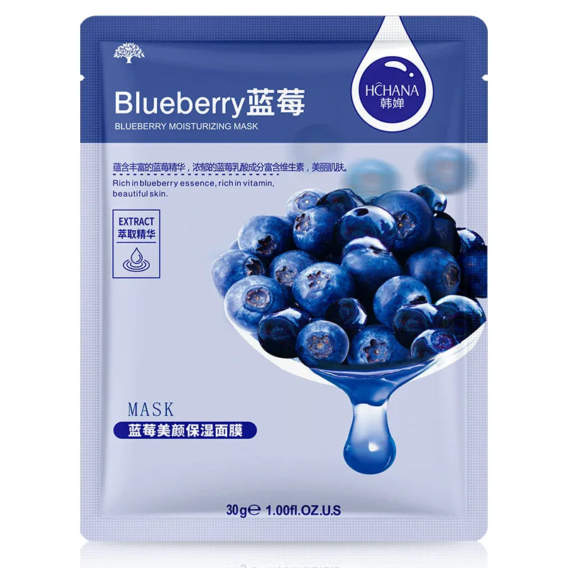 Korean Natural Plant Sheet Mask – Aloe & Fruit Anti-Aging 10pcs