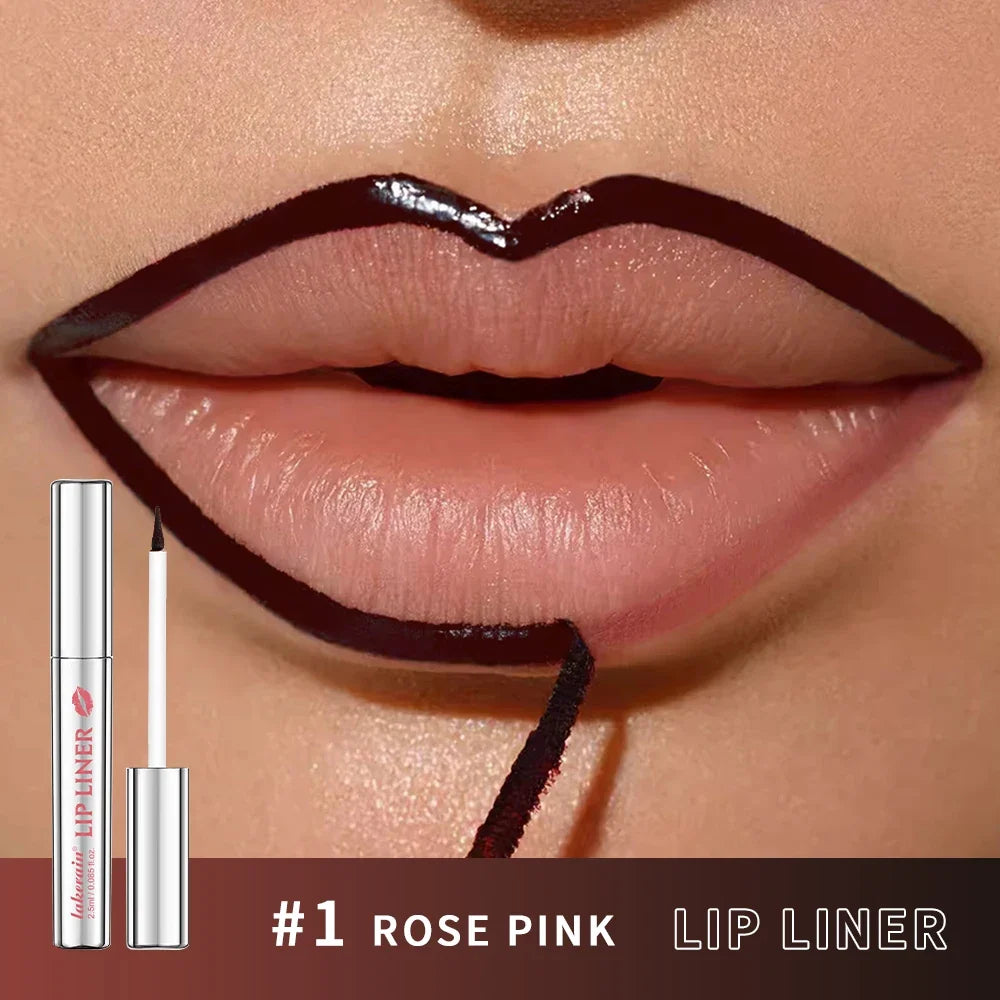 Peel-Off Lip Liner Pencil – Matte Waterproof Long-Wear Lip Stain