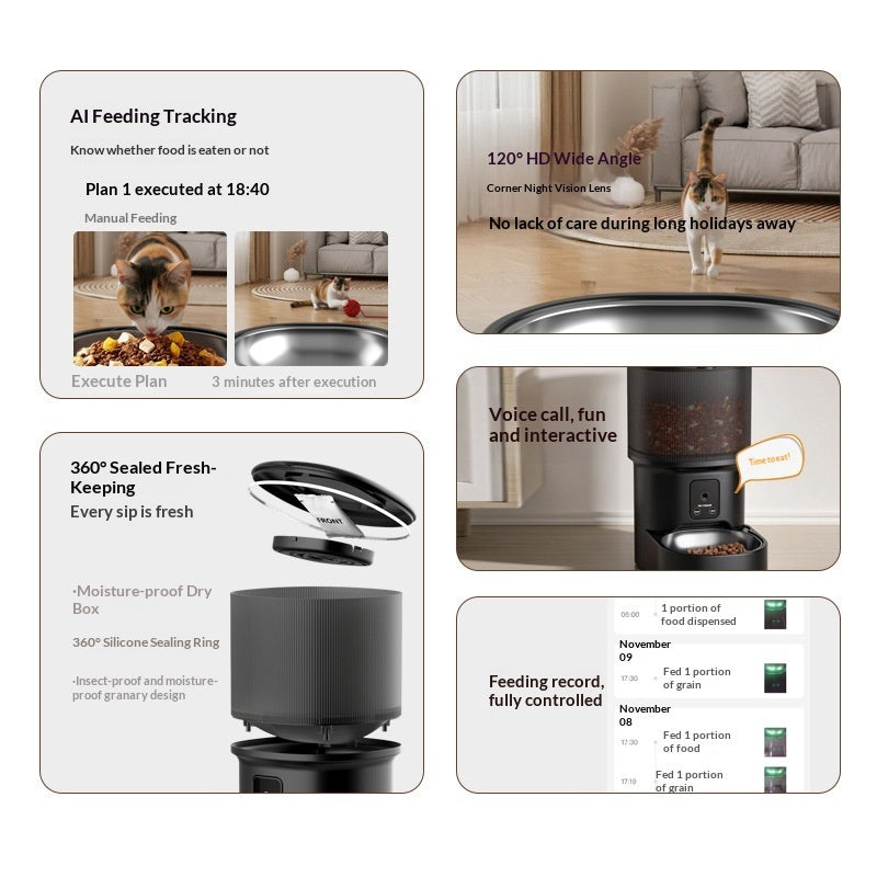 Dispensador Automático de Comida para Mascotas — Control desde tu Teléfono