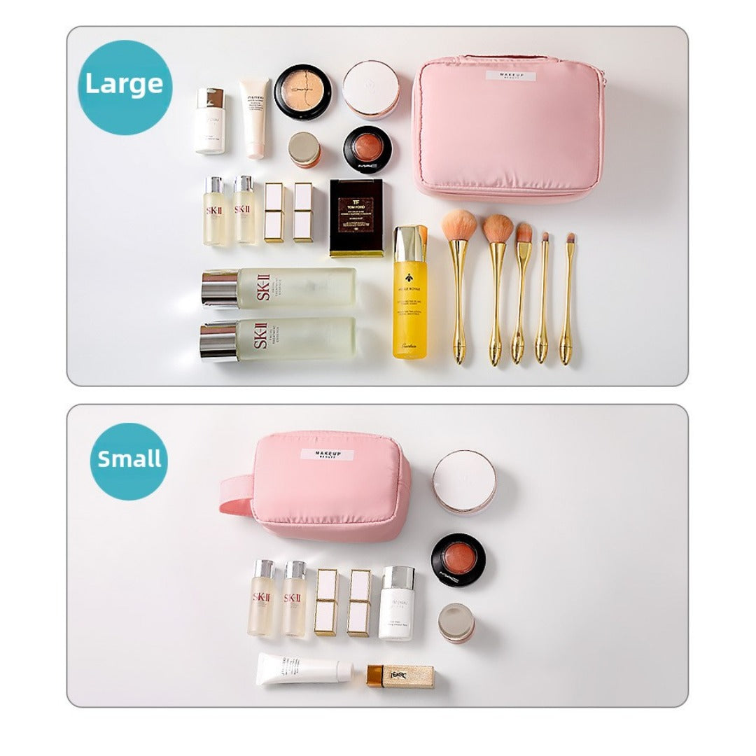 Portable Cosmetic Storage Bag – Large Waterproof Toiletry Bag with Compartments